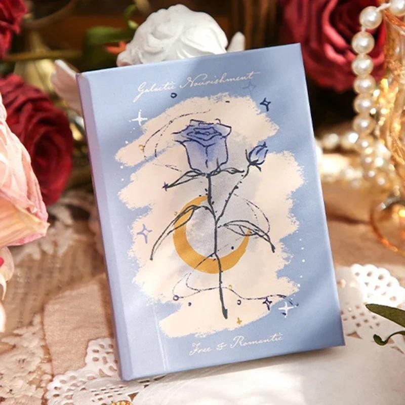 

A7 Mini Soft Rose Cover Notebook Portable Pocket Notepad Diary Planner Agenda Memo Blank Page Office Supplies School Stationery