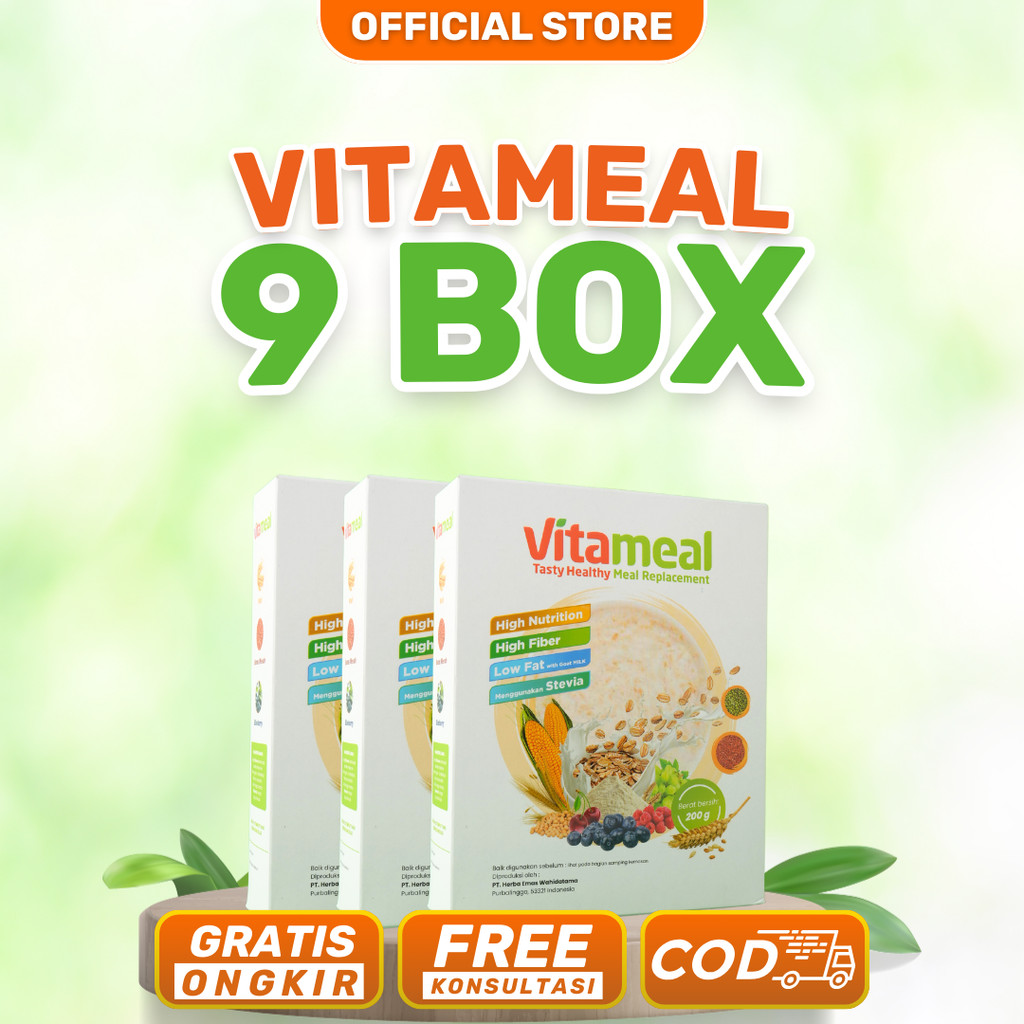 

9 Box Vitameal Efektif Mengatasi Diabetes Menahun Superfood Lokal Obat Vitamil Serat Asli Pencernaan Multigrain Dewasa Atasi Gula Darah Tinggi