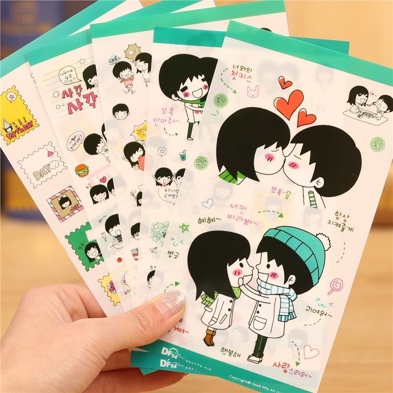 

Cute South Korea Sweet Day Sticker Carto Sticker Decorative Sticker Stationery