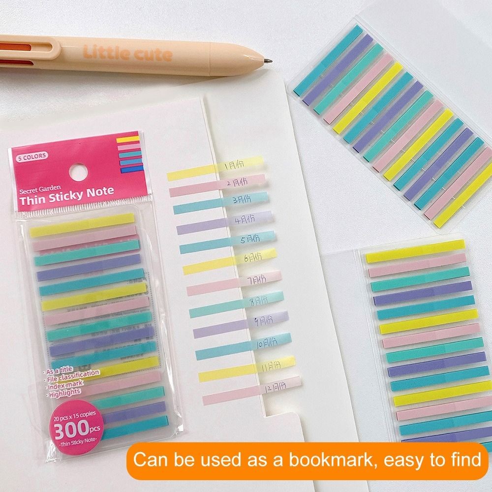 

1Bag Colorful Index Sticky Notes Reading Tabs Sticker Flags Note Tag Book Key Point Marker Students Stationery Office Supply
