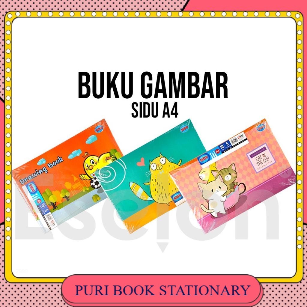 

5pcs Buku gambar SIDU A4 / 1pack buku gambar SIDU A4