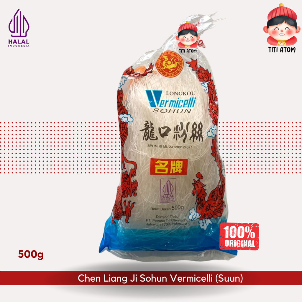 

Chen Liang Ji Suun Sohun Beras Cap Naga Vermicelli 500g