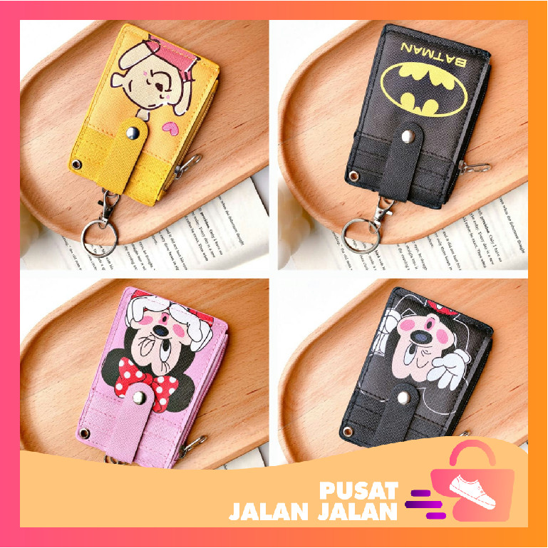 

PJJ - D6462 Gantungan Lucu Kartu Nama / ID Card Lanyard Slot Koin / Name Tag ID Card Motif Karakter / Card Holder & Slot Koin