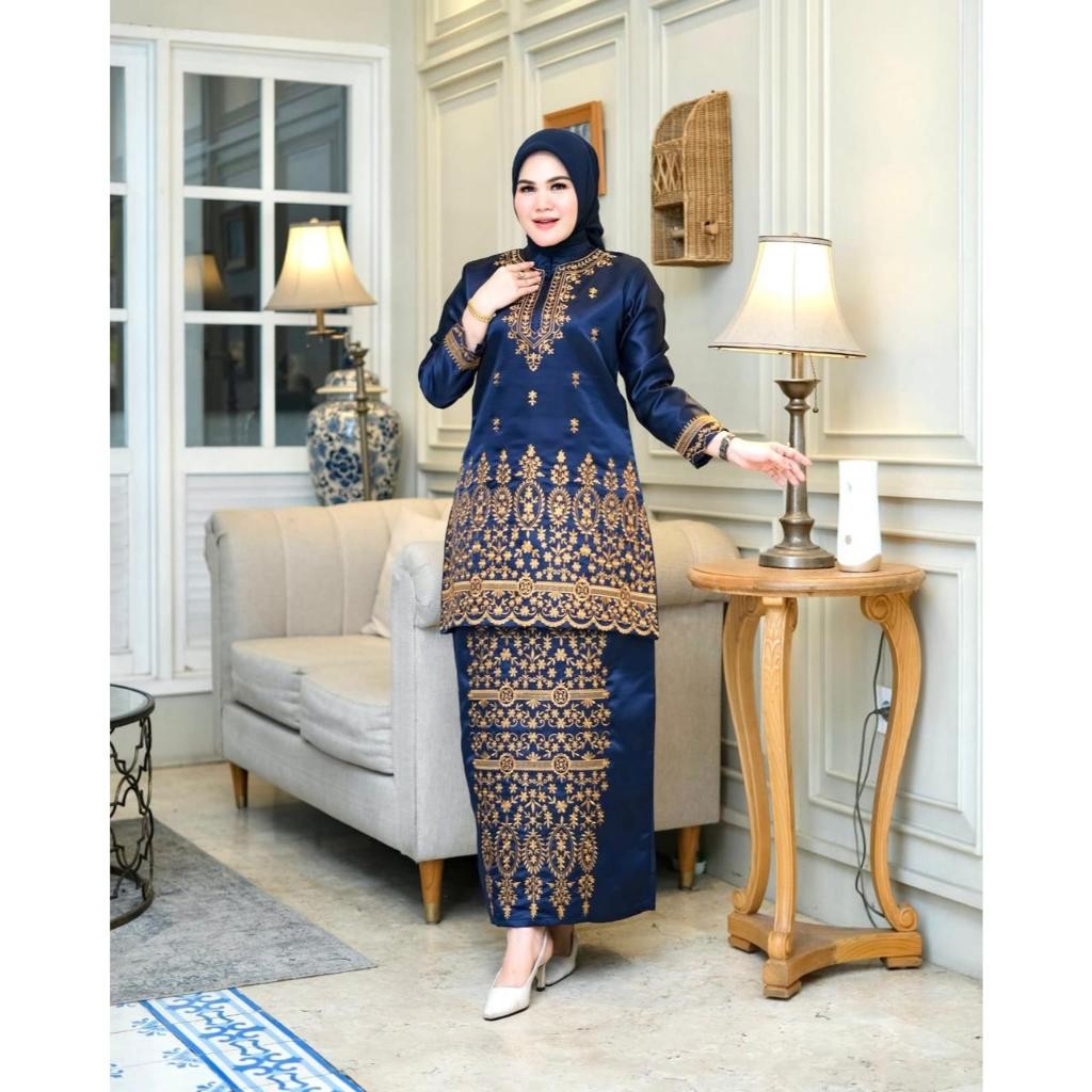 EK-New Luxury Set Baju Kurung Bordir - Baju Kurung Modern - Kebaya Modern - Kebaya Baju Kurung Padan