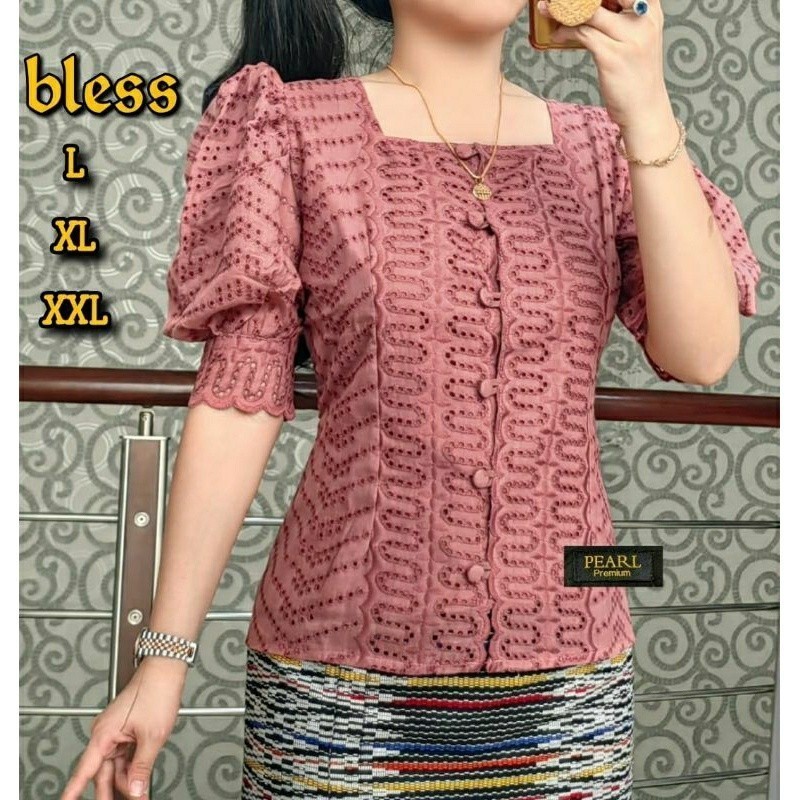 BF28 BLUS KATUN BANGKOK/ATASAN KATUN BOLONG KANCING WANITA TERBARU
