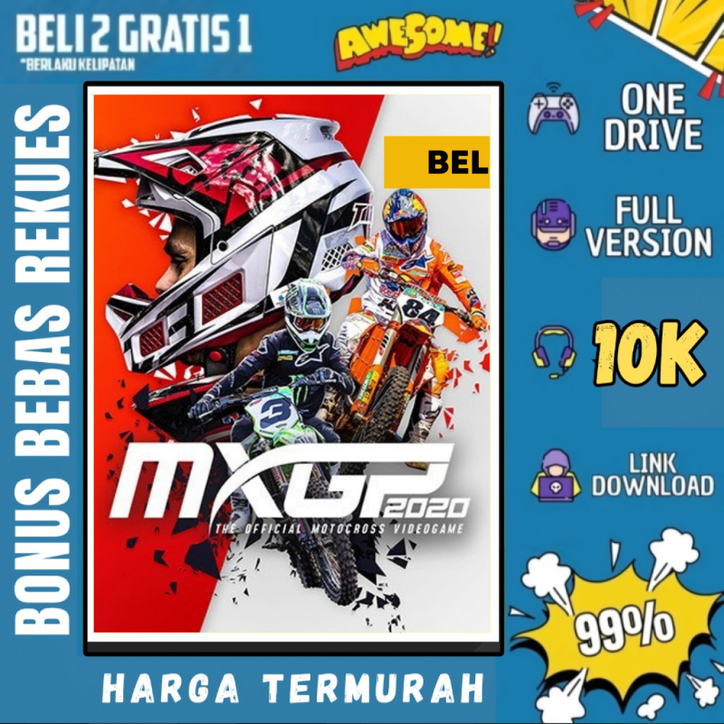 MXGP 2020 THE OFFICIAL MOTOCROSS VIDEOGAME - GAME PC - GAME LAPTOP - PC GAMES - BELI 2 GRATIS 1 - OR