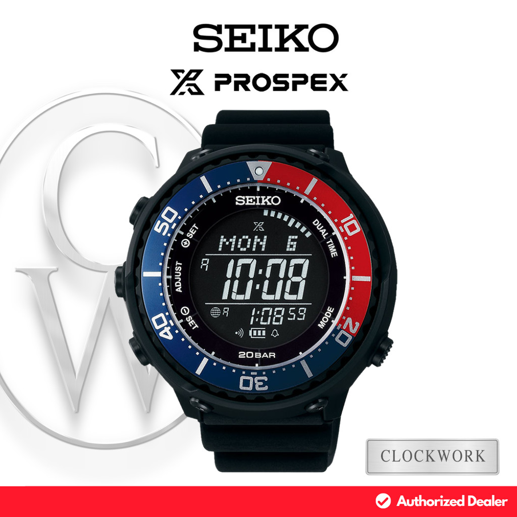 Jam Tangan Pria Seiko Prospex Digi Tuna SBEP003 Karet Digital Solar Diver's Watch