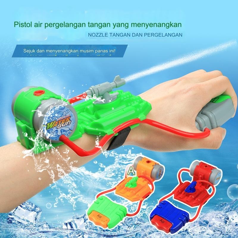 Pistol Air Pergelangan Tangan Anak-anak Jarak Jauh Tali Pergelangan Tangan Jet Bertekanan Tinggi Pis