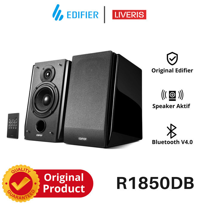 Edifier R1850DB Bookshelf Speaker Aktif 2.0 Bluetooth Stereo Original