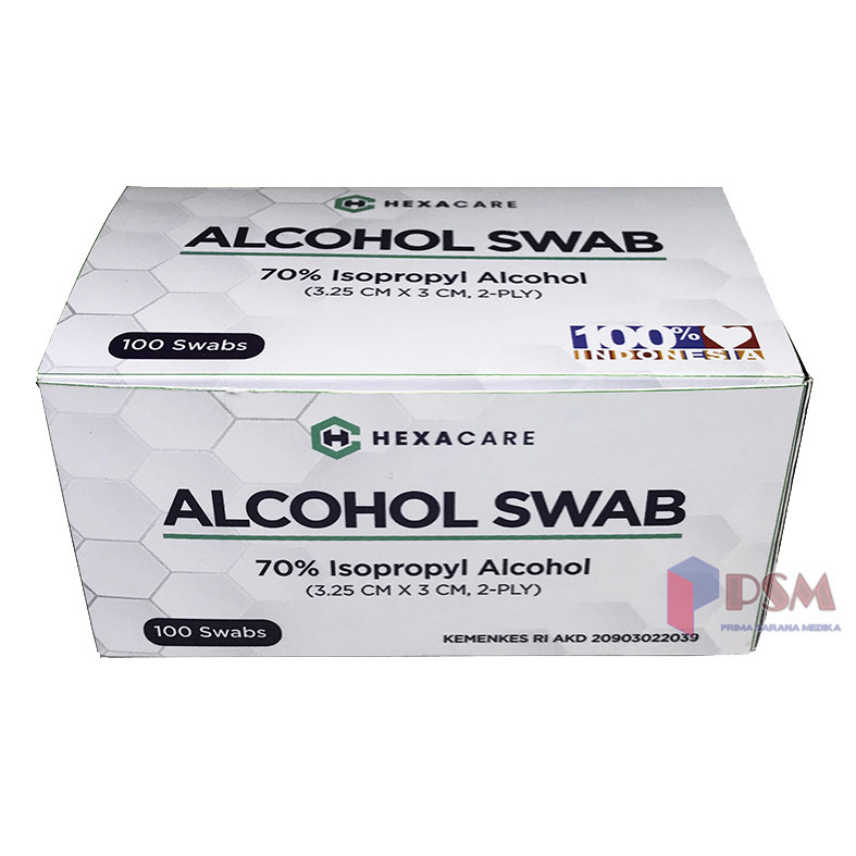 Avico Alcohol Pads Isopropyl 70% isi 100pcs / Tisu Alkohol One Swab
