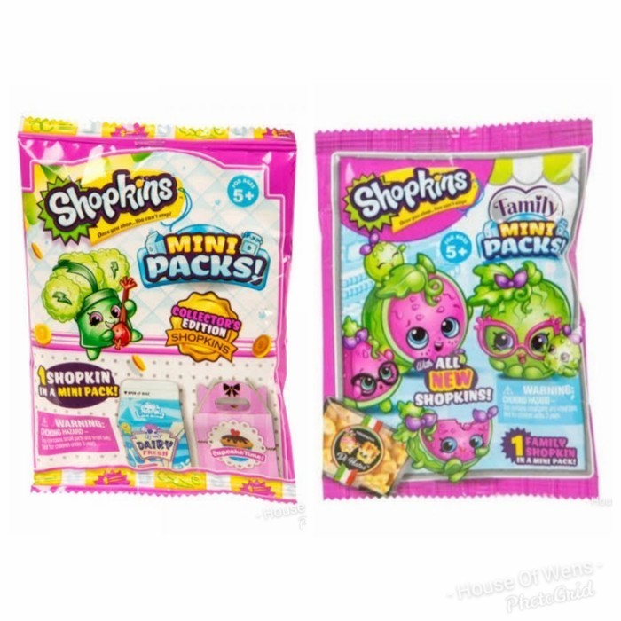 SHOPKINS FAMILY MINI PACKS - MAINAN ANAK SHOPKINS ORIGINAL