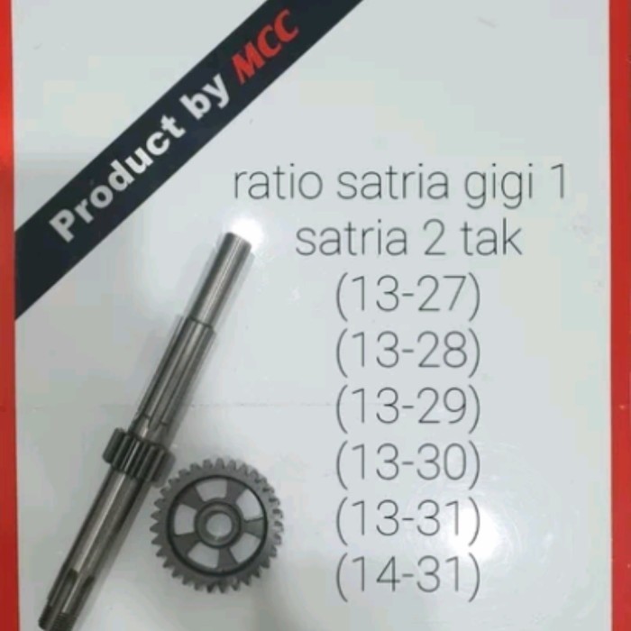 gear ratio 1 satria 2tak mcc