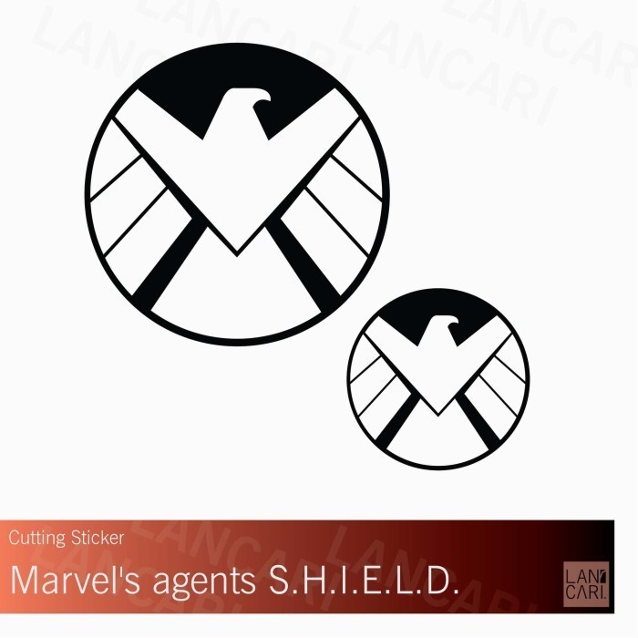 

Sticker Cutting Marvel's agents of SHIELD Vinyl Cut Stiker