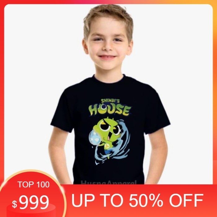 BAJU ANAK KAOS ANAK SHINBI HOUSE / SHINBI THE HAUTED HOUSE - Hitam, S