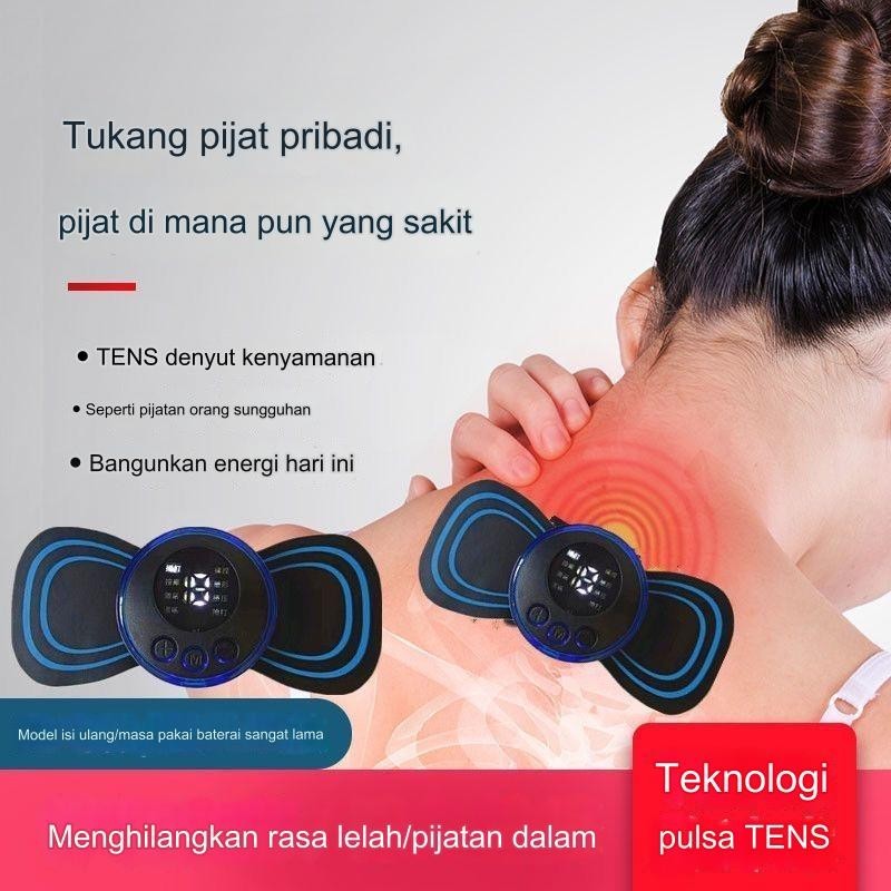 Alat Pijat Tempel Digital Serbaguna  【kendali jarak jauh】/Alat Pijat Terapi Otot Perut/Leher/Punggun