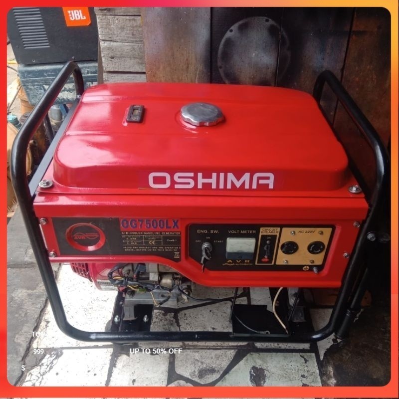 Mesin Genset Honda Oshima OG7500LX 5000 Watt Starter Original