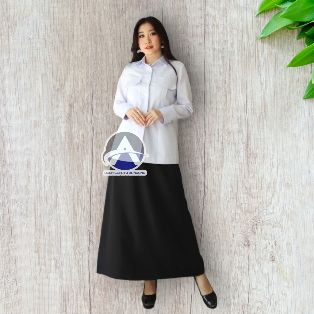 kemeja PNS / kemeja ASN / BAJU DINAS WANITA LENGAN PANJANG / baju dinas putih / baju pns putih / KEM