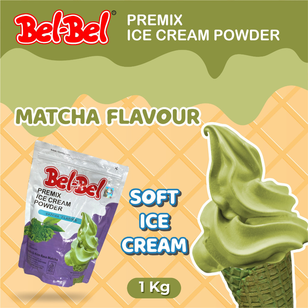 

Bubuk Ice Cream Rasa Matcha 1 Kg - Belbel