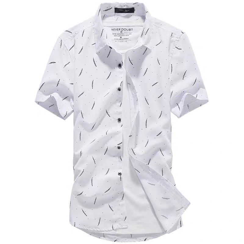 Men's Printed Polo Shirt Korean Style