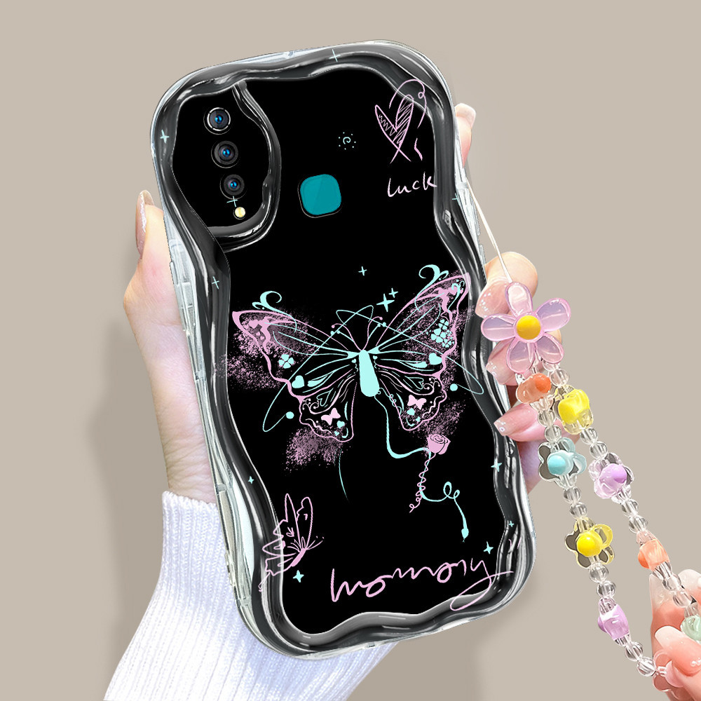 Casing Hp Untuk For Vivo Z1 Pro Z5X Phone Case Softcase Kesing Sofcase Cassing Soft Butterfly B3 400