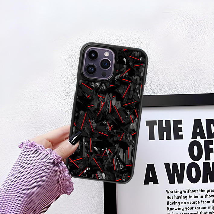 LIGHT CASE CASE GLOSSY 2D Hardcase Desain Carbon Forged Untuk ALLTYPE IPHONE - OPPO - VIVO - SAMSUNG