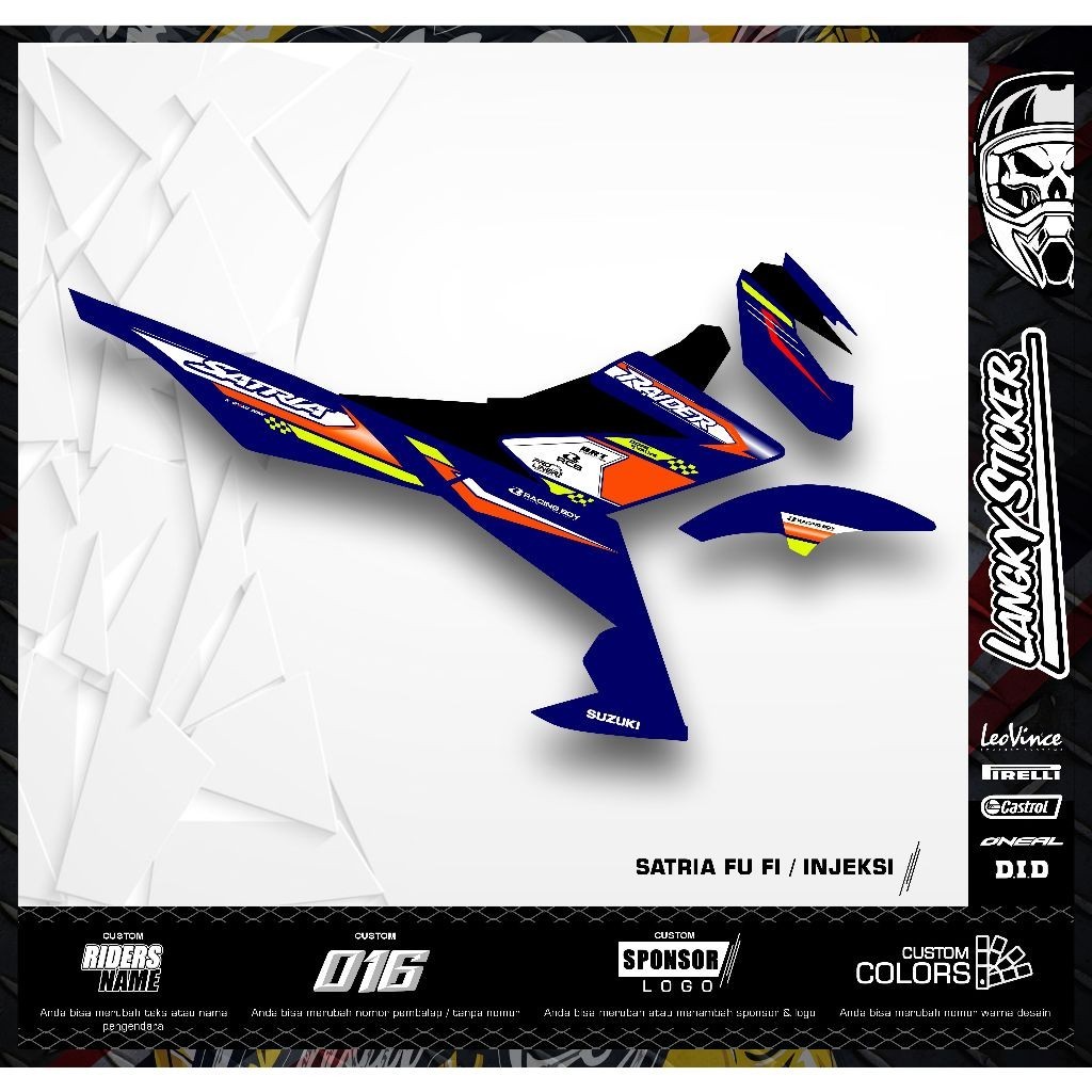 Striping/Stiker Satria FU Fi / Injeksi Racing Style