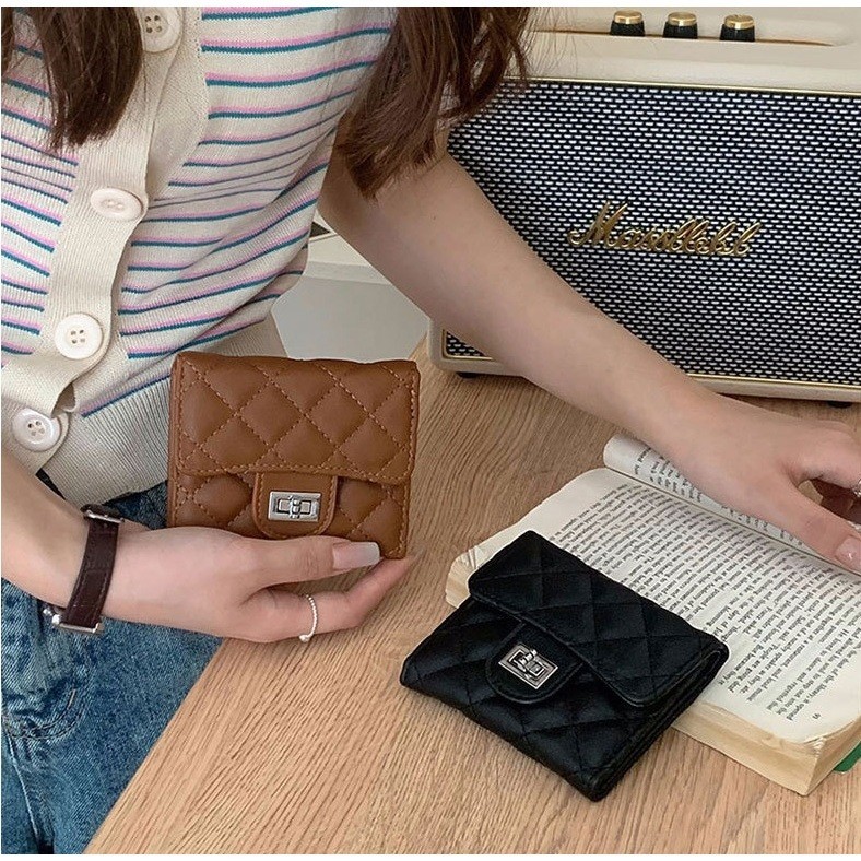 Town Shell - Binggo Dompet Lipat Kartu / Fold Wallet / Dompet Zipper Wallet Wanita Dompet Kulit