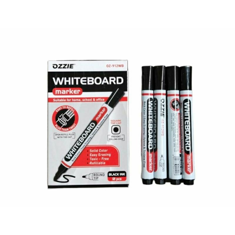 

Spidol Whiteboard Murah 12 Pcs || Spidol Whiteboard Hitam