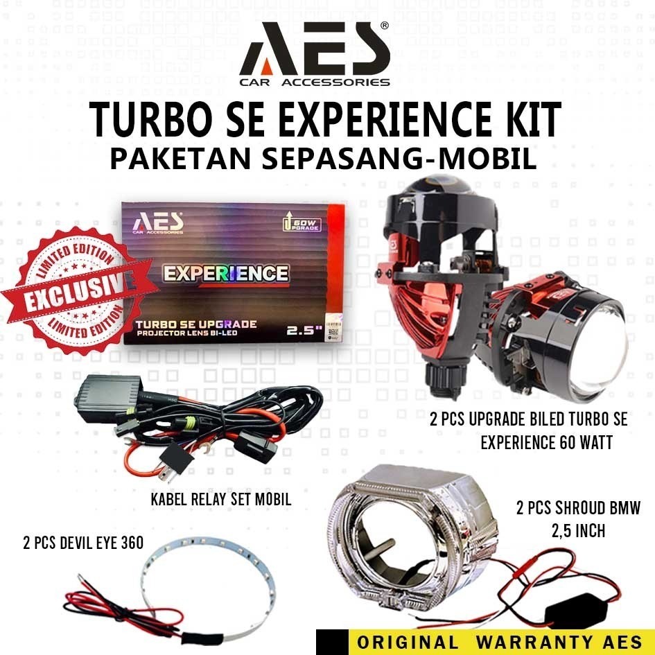 Biled AES Turbo Se Experience 2.5 Inch Paketan Sepasang  AES