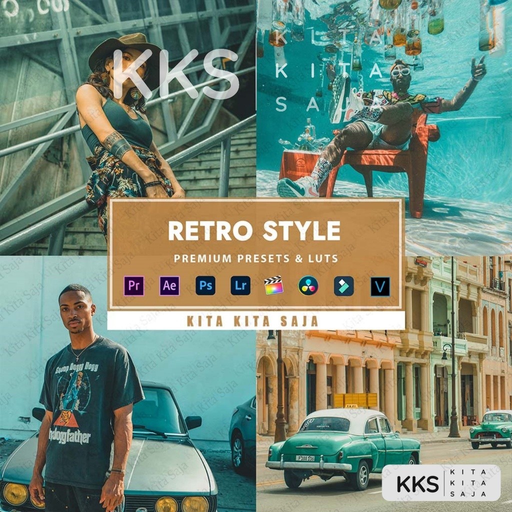 Retro Style - Premium Preset Lightroom Foto dan Video LUT LUTs VN Android IOS & PC Premiere Pro Davi