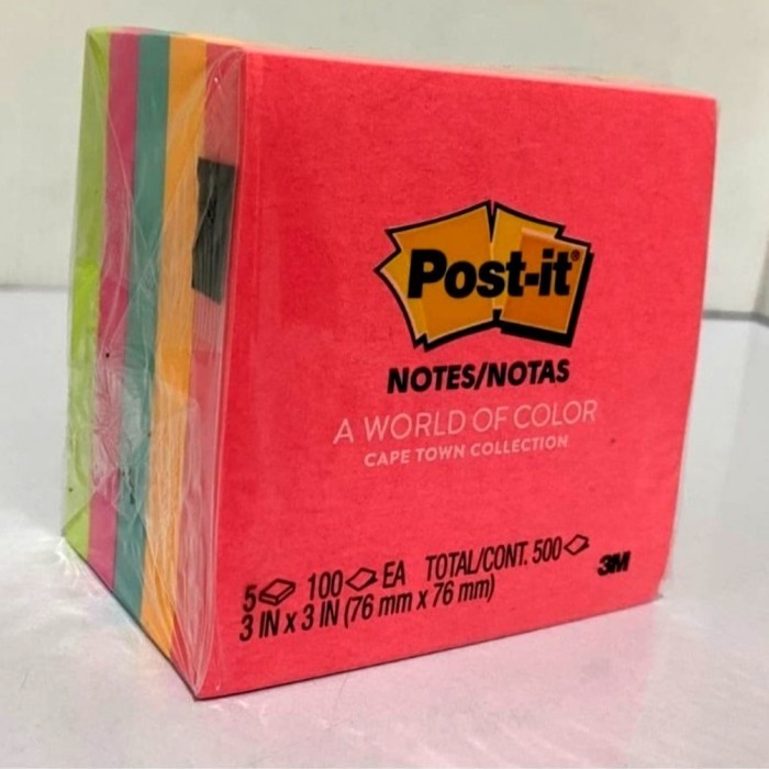 

Sticky Notes Post It 3M 654 Warna / 654PK (per pak) - Pak