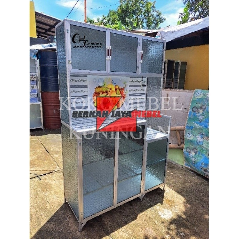 (COD) Rak Piring 3 Pintu Magicom Minimalis Termurah Terlaris Cirebon Kuningan Majalengka Indramayu S