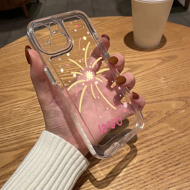 Casing ponsel transparan TPU untuk iPhone 11 15 Pro Max 12 13 14 Pro Max XS Max XR 7 8 Plus Anti-fal