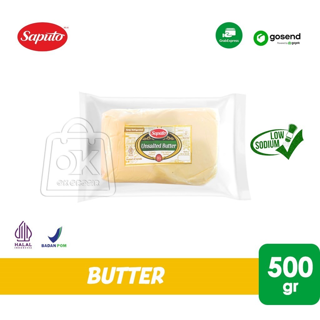 

Mentega Tawar Unsalted Butter SAPUTO 500gr (KHUSUS INSTANT)
