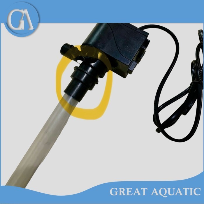 PAKET DAPAT 5 PCS aquarium aquascape sambungan konektor mesin power head ke pipa aquarium BULAT KECI