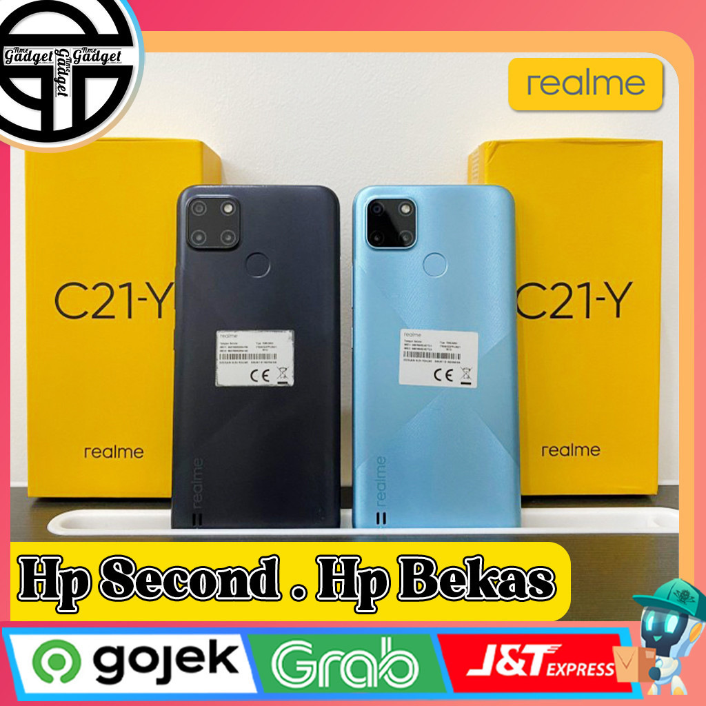 Realme C21Y Ram 3/32GB | Ram 4/64GB Second Original Resmi Indonesia