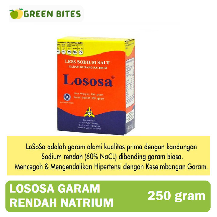 

New Produk- [Terlaris] LOSOSA GARAM RENDAH NATRIUM 250 GRAM