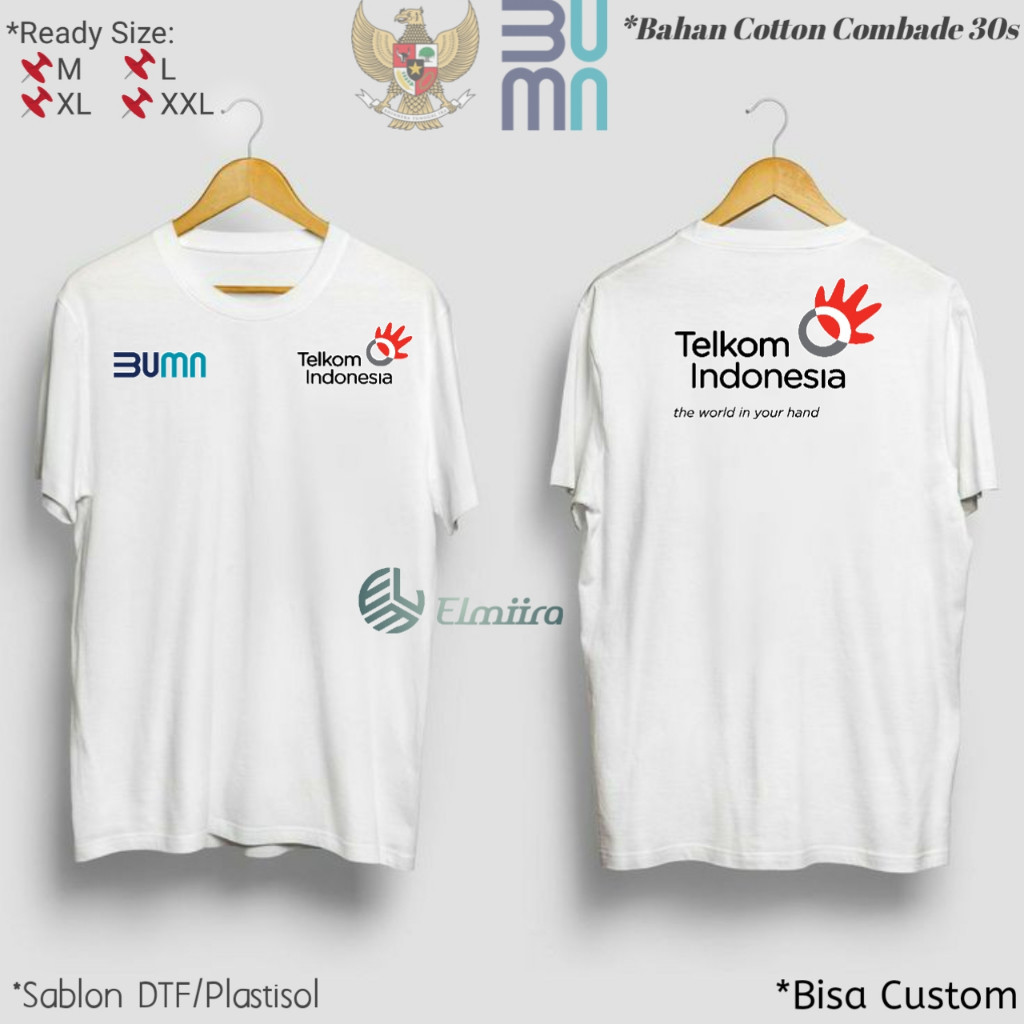 Kaos Telkom Indonesia Bumn Kaos Custom Sablon
