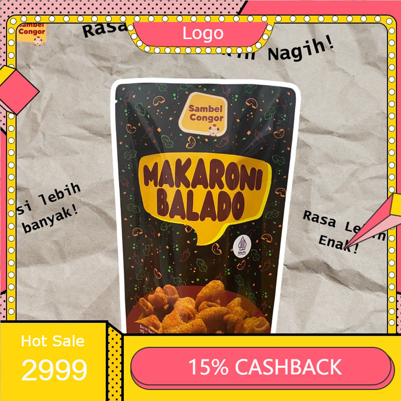

Makaroni Balado by Sambel Congor / Snack viral jajanan enak makaroni bumbu INSTAN TERMURAH