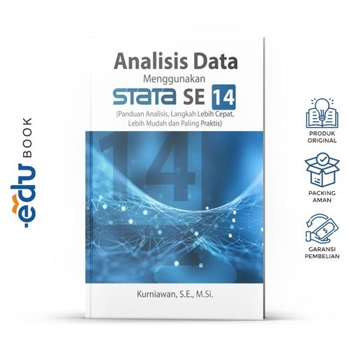 Buku Analisis Data Menggunakan Stata SE 14 - Deepublish Buku Original ISBN