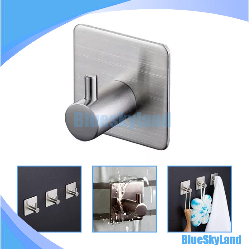 Gantungan Baju Tas Tempel Dinding Minimalis Hook Hanger Stainless / Gantungan Baju Stainless Steel T