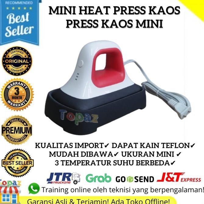 Mesin Press Mini / Setrika Sablon Kaos / Press Sablon Kaos Kecil Mini