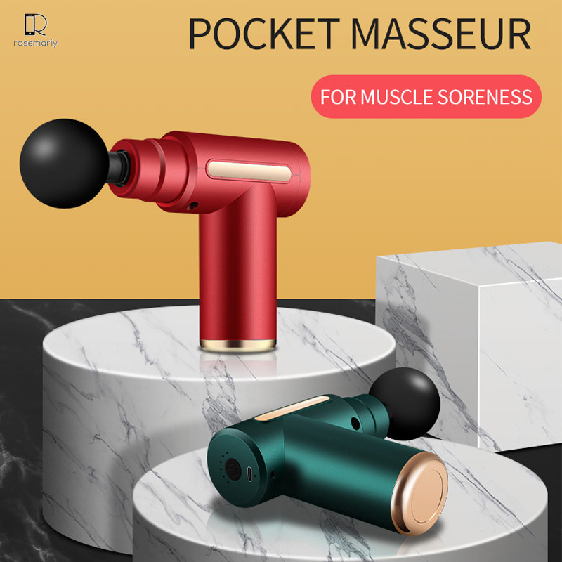 Alat Pijat Refleksi Mini Massage Fascial Gun 4 in 1 — 10
