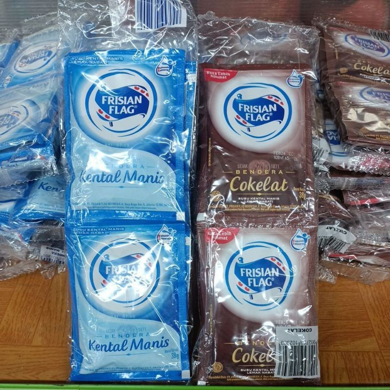 

i SUSU SACHET FRISIAN FLAG 1 PACK ISI 6 SACHET COKLAT