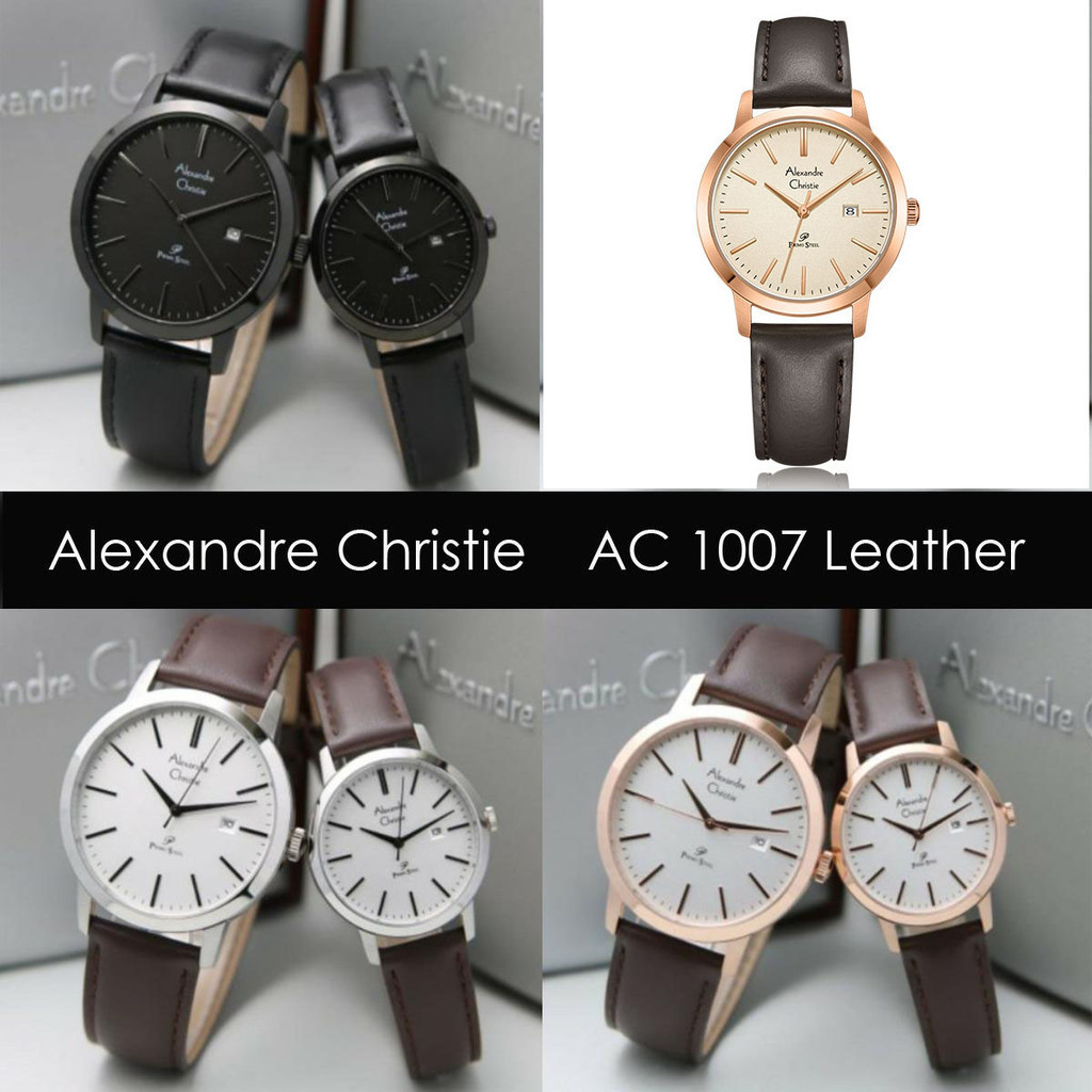 Alexandre Christie Ac 1007 / ac1007 Jam Tangan Kulit Original