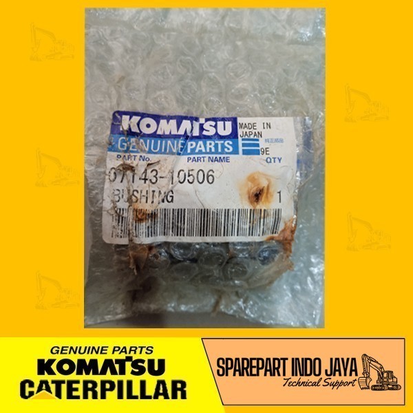 BUSHING 07143-10506 GENUINE PART KOMATSU BUSHING 0714310506