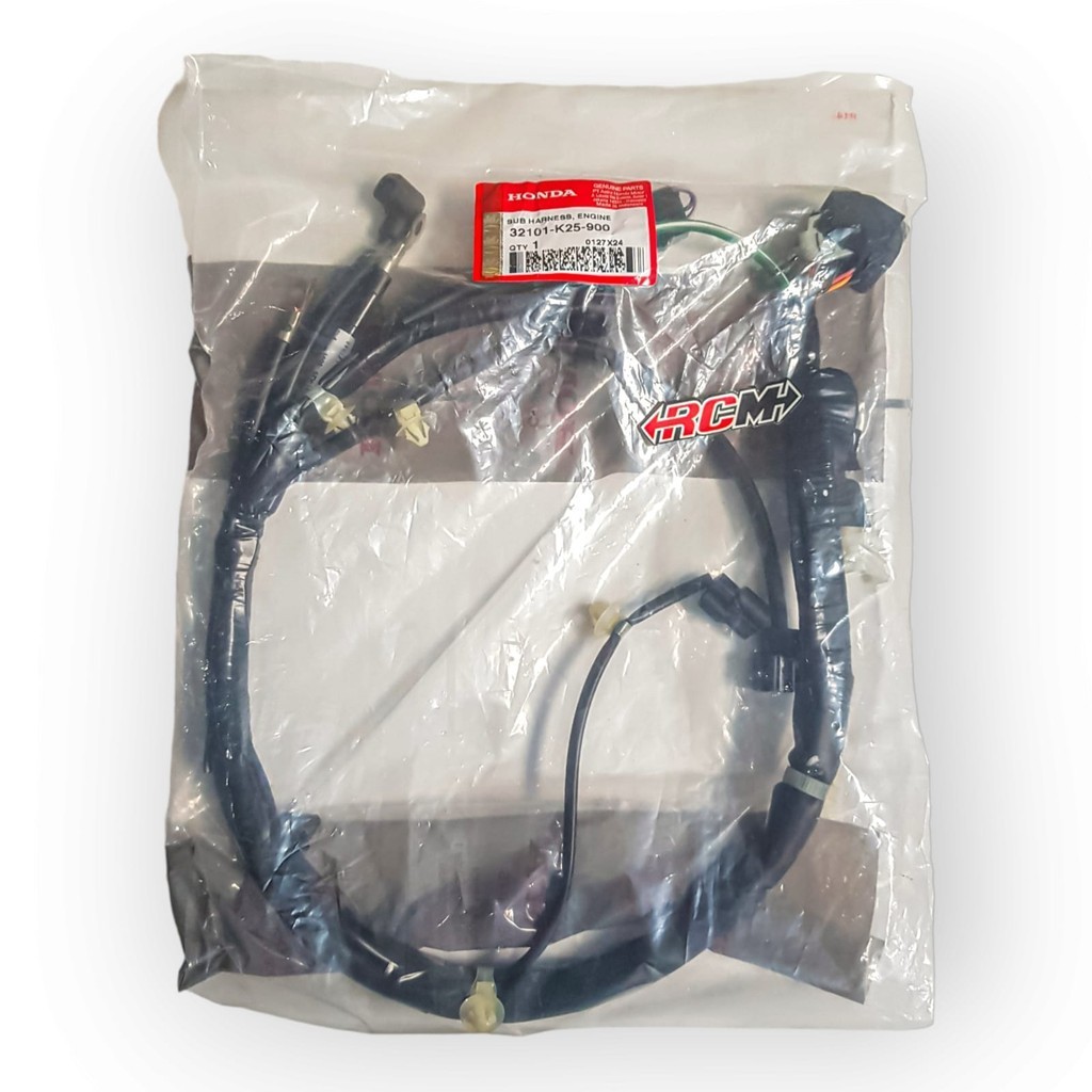 32101-K25-900 SUB HARNES KABEL BODY BAGIAN MESIN BEAT FI OLD 2012-2014 ORI HONDA AHM HGP ASLI