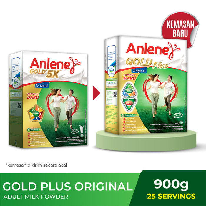 

Anlene Gold 5X Susu Bubuk Dewasa Original 850g - Tulang & Sendi