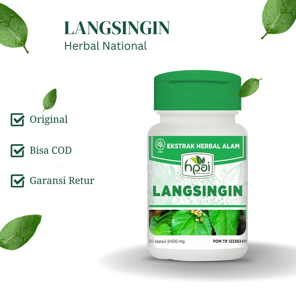 

ORIGINAL LANGSINGIN - menurunkan berat badan akibat kelebihan lemak, meluruhkan lemak - HNI BPOM