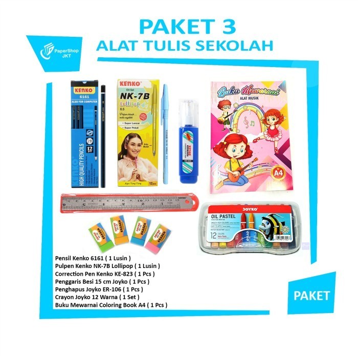 

TX Donasi Mari Berbagi Alat Tulis - Campaign Stationery Donasi Paket 3